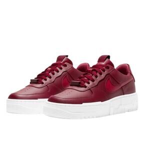 NIKE Women’s Air Force 1 Pixel Team Red/ White Sneakers -Size 6